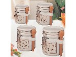 Stoneware 4PCS Canister Set