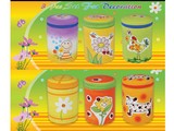 Ceramic 6pc Canister set