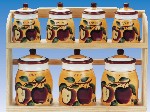 Ceramic 7pc Canister set