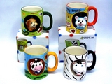 Ceramic Animal Mugs(set of 4)