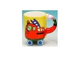 Ceramic Fire Engine Mugs