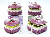 Porcelain Hinged box(set of 4)