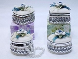 Porcelain Hinged box(set of 4)